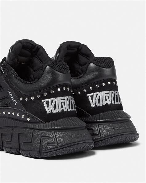 versace studded palazzo sneakers|Versace greca sneakers.